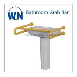 Stainless Steel with Nylon Bathroom Handle Wall Mount Toilet Handicapped safety Grab Bar Safety ABS Vanity Grab Bar for Disabled Wn-18