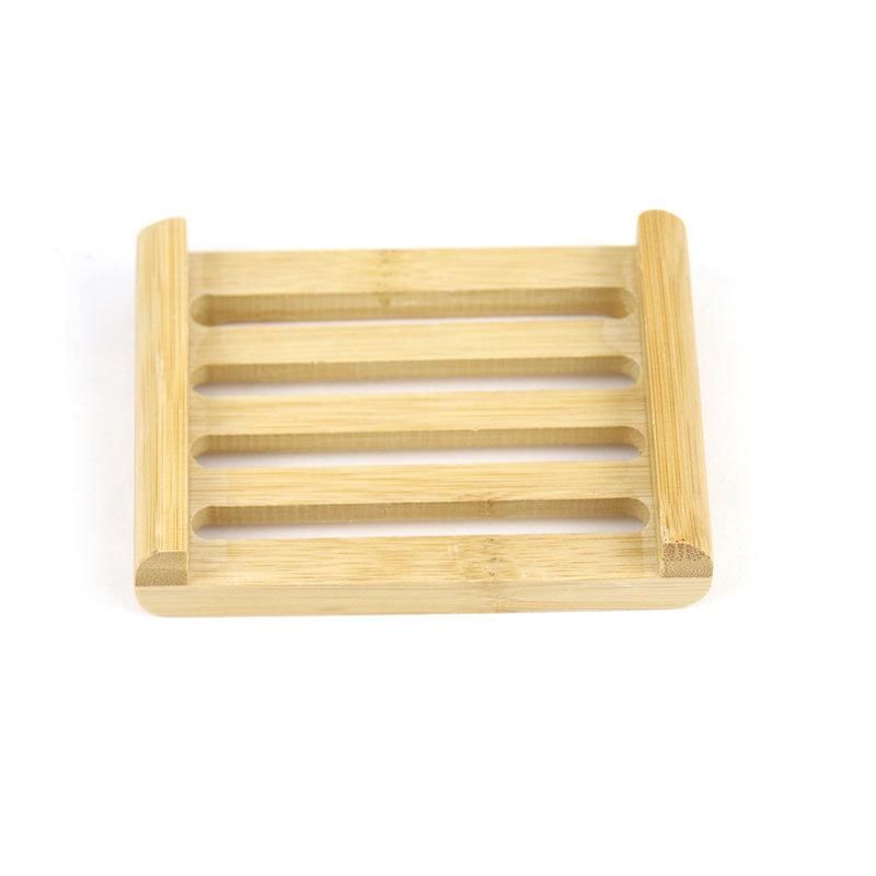 Hot Selling Promotional Bathroom Accessory Bamboo Wood Soap Dish Holder