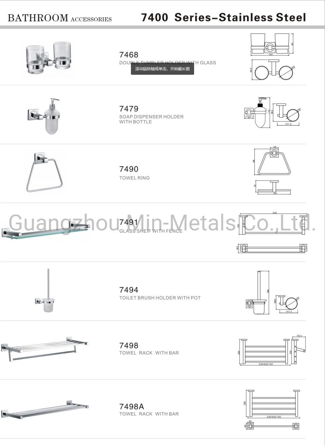 S. S. Bathroom Accessories Sanitary Ware Set High Quality Mx-7400