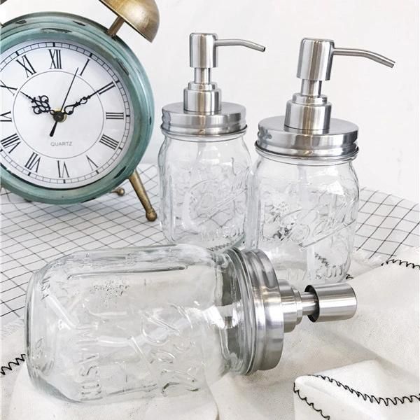 Wholesale Factory Price Glass Soap Dispenser with Pump Dispenser