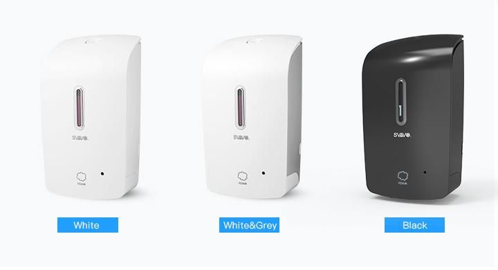 White/Black Bathroom Sensor Battery Operated Hand Sanitizer Foam Soap Dispenser