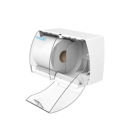 Wall ABS Plastic Double Paper Toilet Roll Tissue Paper Dispenser