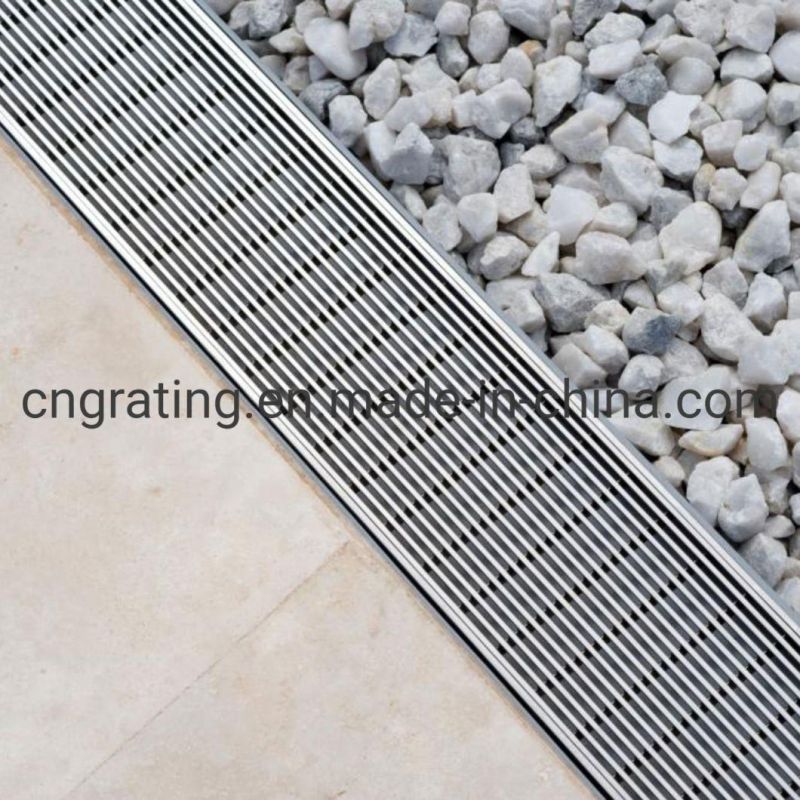 Stainless Steel Heelguard Wedge Wire Grate  External / Internal Pathway  Trench Drain  Cover Shower Kit Grating Drainage