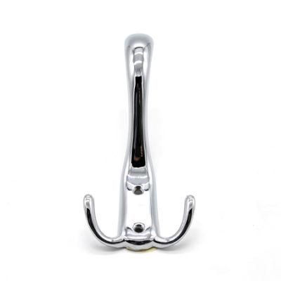 Double Hook C Double Hook Wall Mounted Coat Cabinet Clothes Bag Hanger Polished Hook