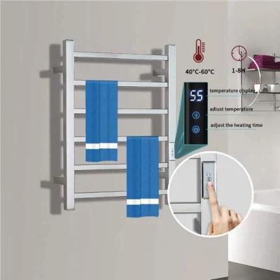 Wall Mounted Radiator Electric Towel Rack Bathroom Heated Towel Warmer