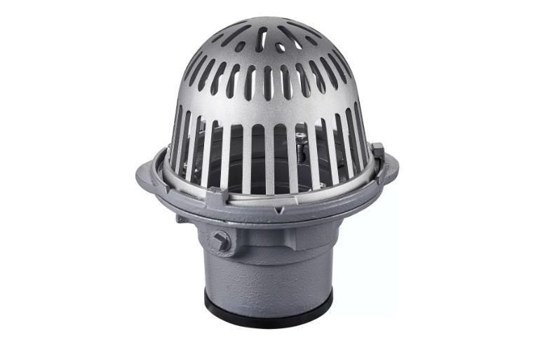 Syi Cast Iron Roof Drain with Aluminum Round Strainer