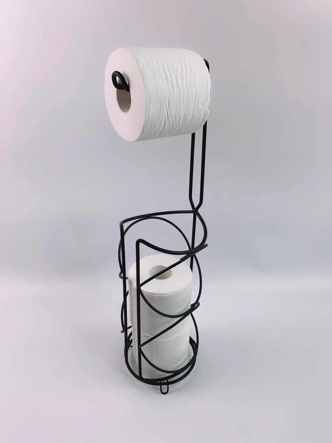 Bathroom Toilet Paper Holder Stand