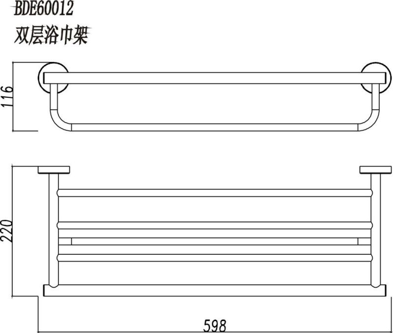 Stainless Steel 304 Towel Rack, Wall Mounted Bathroom Towel Holder Racks with Towel Bar, Towel Rail