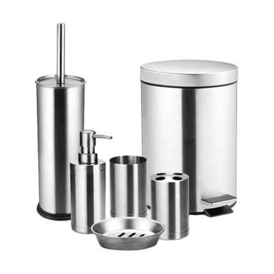 Stainless Steel Bathroom Sets for Home Use with Soap Dispenser