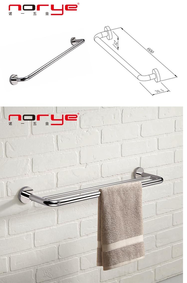 Bathroom Accessories Wall Mounted Towel Racks Stainless Steel Laser Style