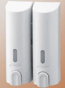 Wide Varieties 380ml*2 Manual White Plastic Soap Dispenser