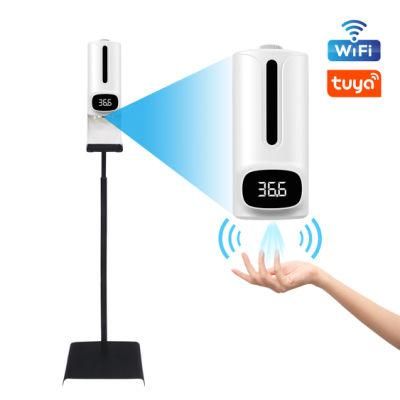 WiFi Remote Control Auto Sensor Soap Dispensador Temperature Measuring Soap Dispenser with a Data APP