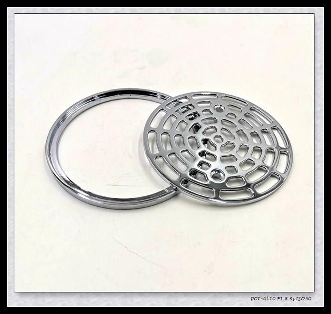 Round Shower Drain with Strainer Made of Zinc Alloy