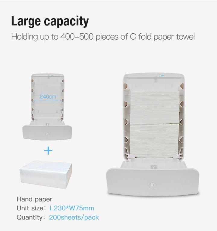 Factory Wholesale Wall Mount Commercial Folded Paper Dispenser
