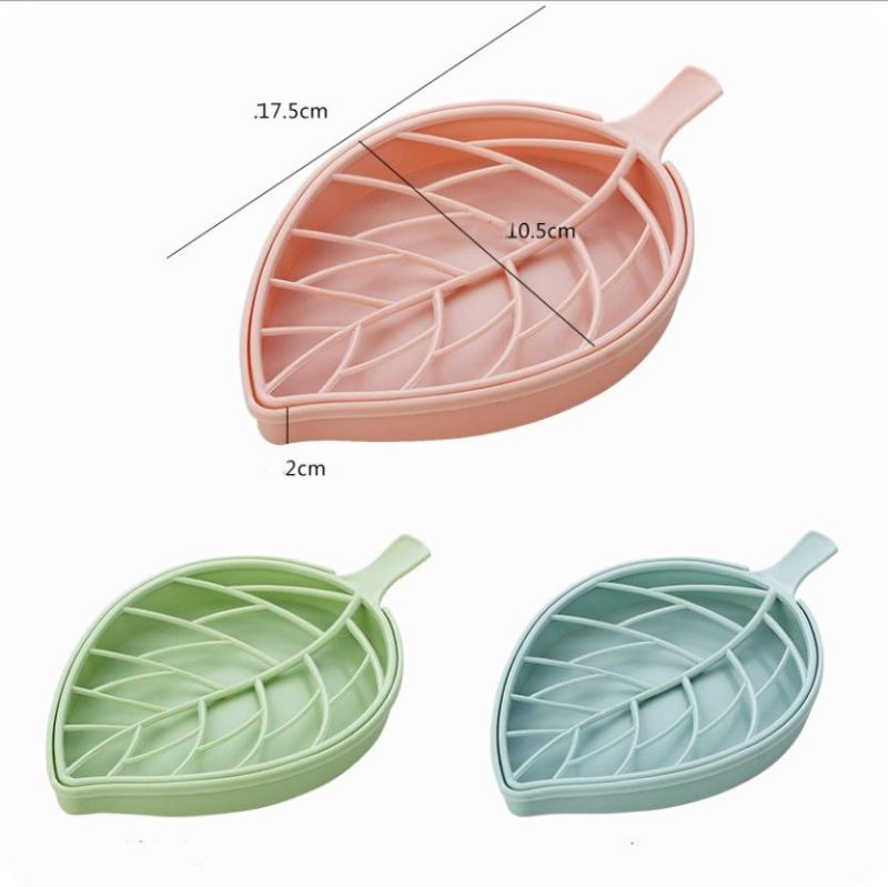 Creative Leaf Soap Box Bathroom Non Perforated Suction Cup Soap Box