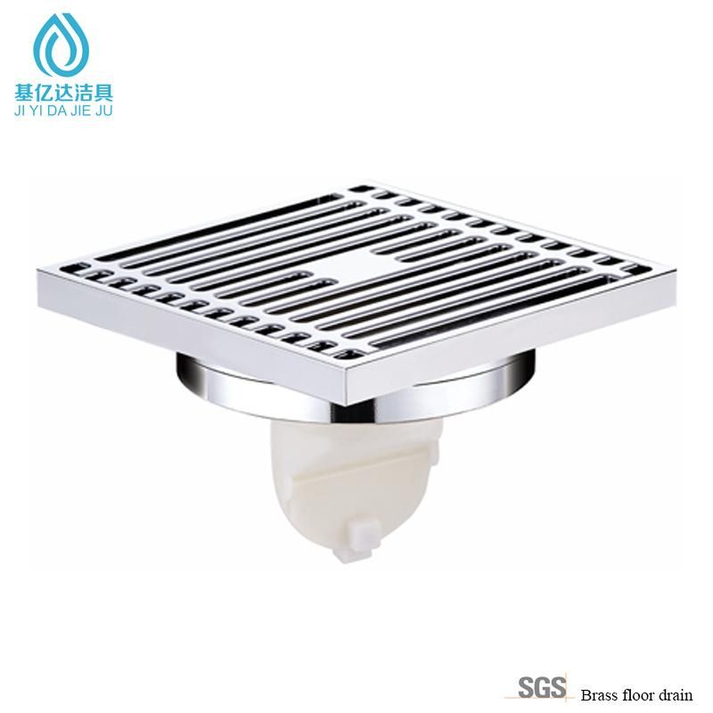 Hot Selliing Square Floor Drainer Bathroom Shower Drainer Brass Shower Waste Floor Drain Clean Room Floor Drain Dual Floor Drain