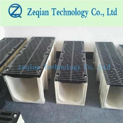 Polymer Edge Drainage Channel/Thrench Drain with Metal Cover