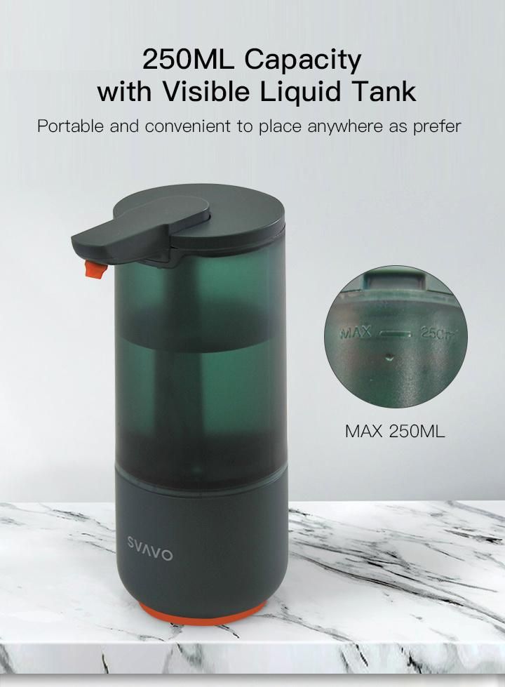 Ipx6 Waterproof Household Desktop 250ml Sensor Soap Dispenser Automatic