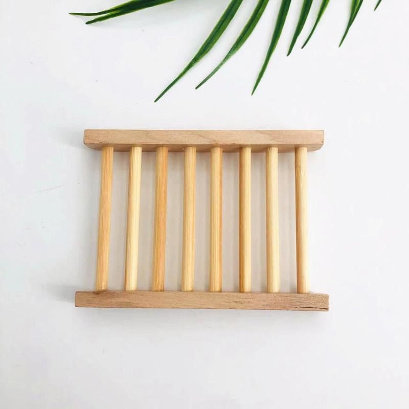 Handmade Natural Wood Bamboo Bathroom Soap Rack Portable Soap Bar