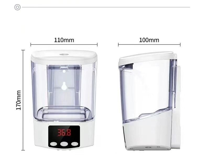 Infrared Induction Soap Dispenser 700ml Voice Broadcast Temperature Alarm