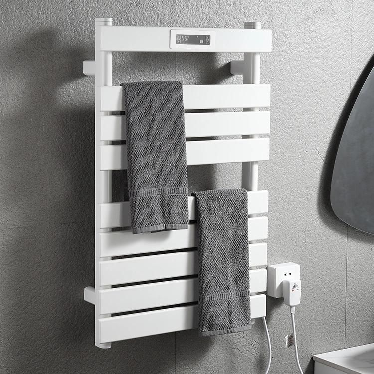 Kaiiy Black White Color Bathroom Electric Towel Warmer Heating Radiator Towel Rack