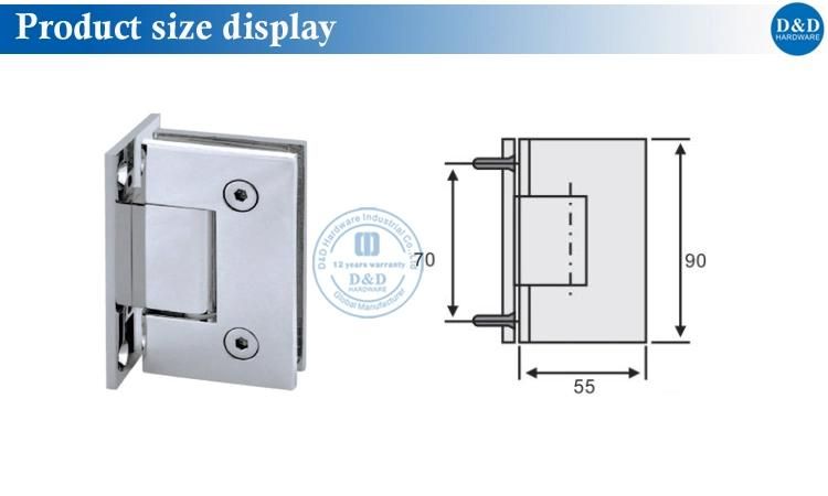 Stainless Steel Glass Holder for Internal Doors