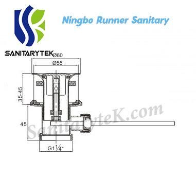 Slotted Rod Operated Pop-up Basin Waste (D8624)