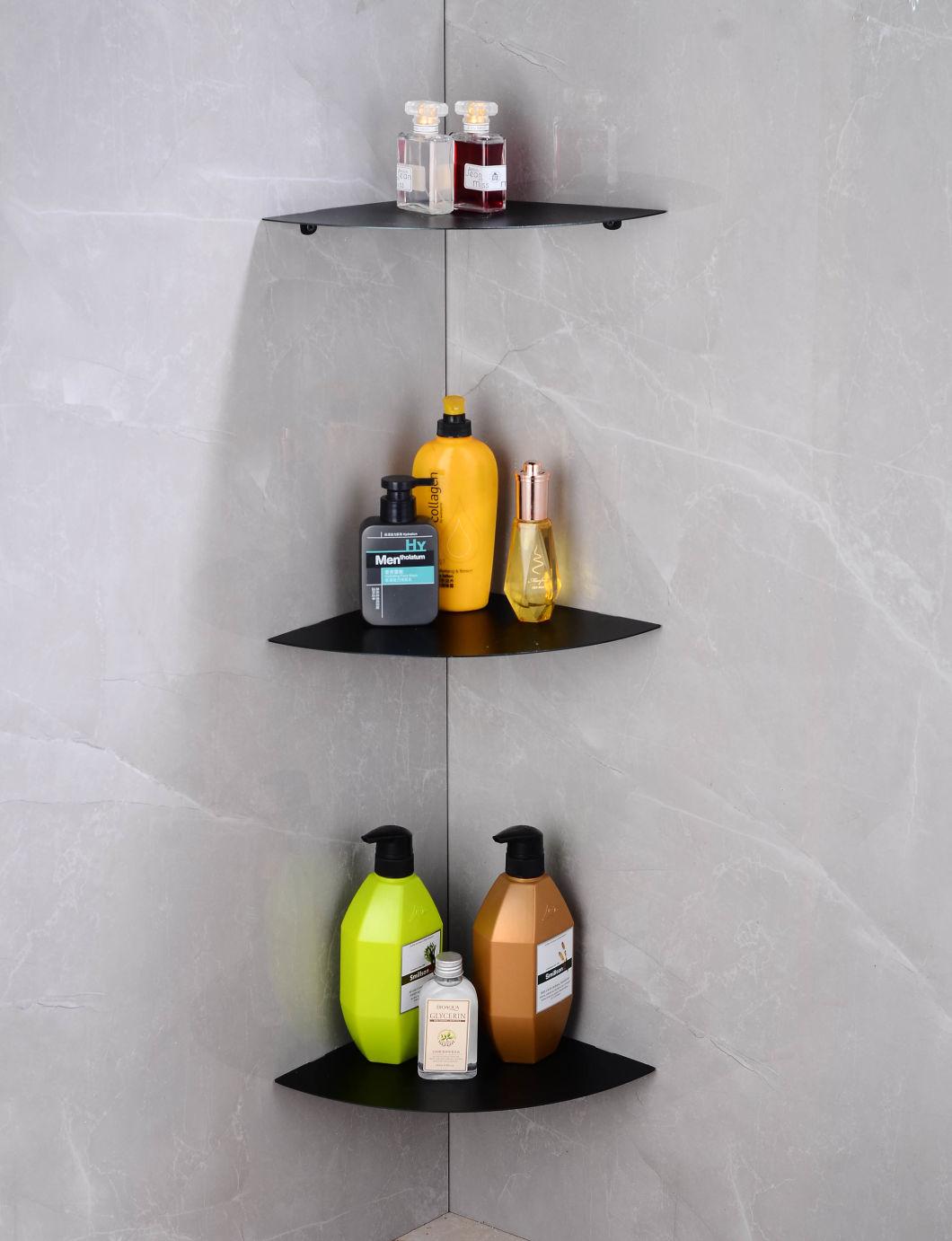 Wall Mounted Bathroom Aluminum Corner Shelf for Home Decoration Bath Storage