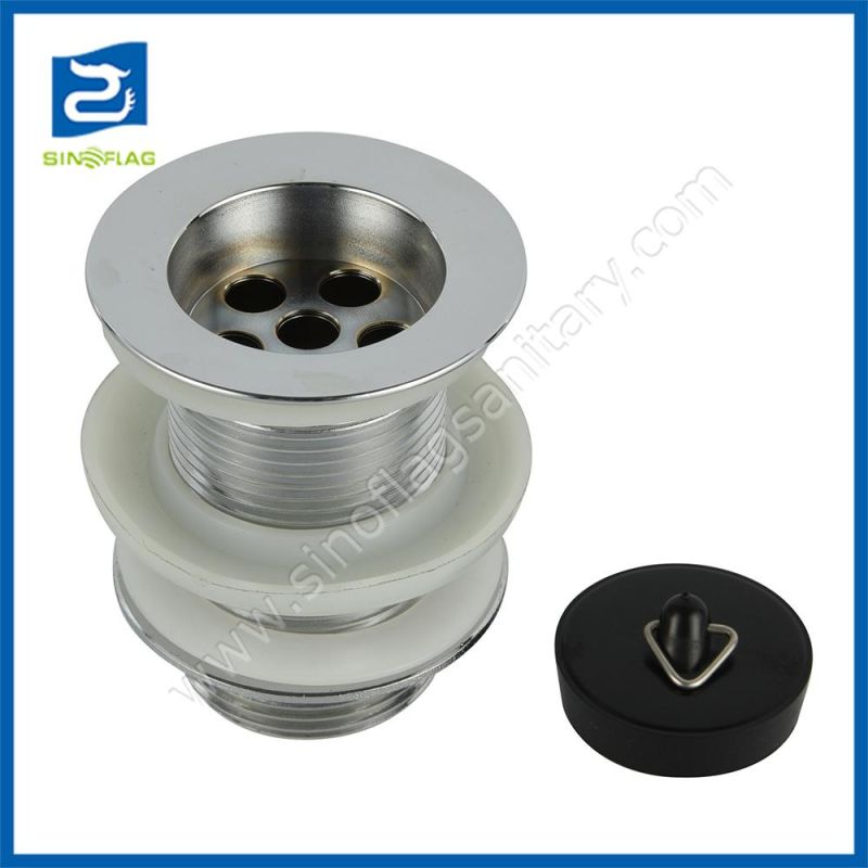 1 1/4 X 60 mm Brass Shaft Valve Drain with Plug Without Overflow