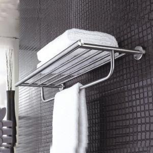 Wall Mounted Inox Stainless Steel Towel Shelf Bathroom Accessories Towel Rack