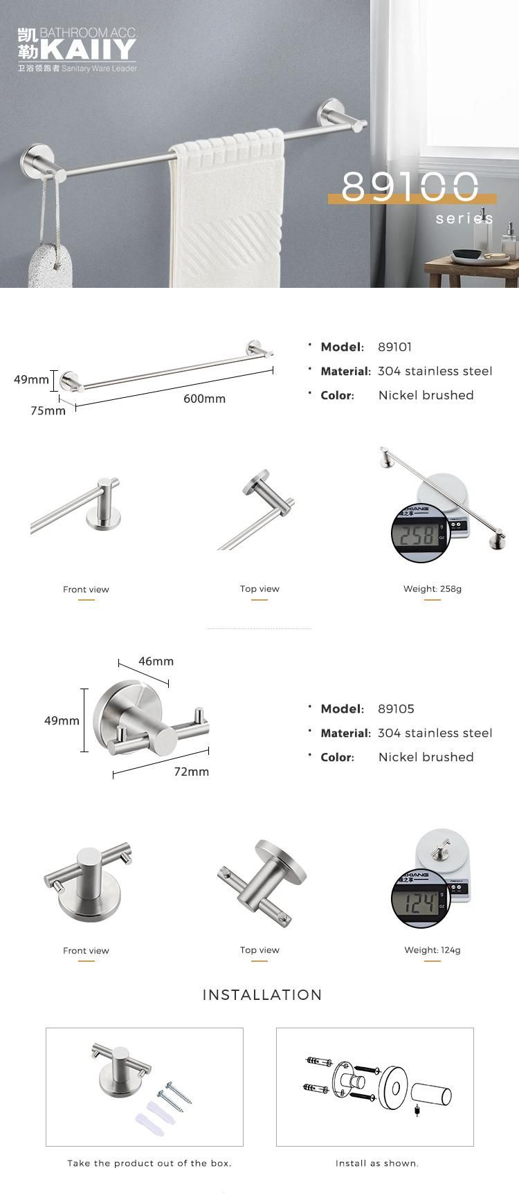 304 Stainless Steel Bathroom Accessory Sets Bathroom Cheap Sample Hotel Washroom Bathroom Accessories Toilet Accessories