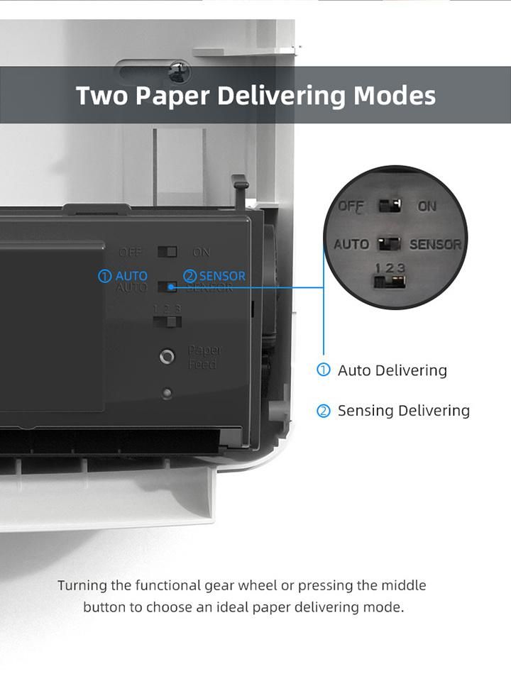 Svavo Sensor Infrared Paper Towel Dispenser Auto Cut Hand Paper Holder for School