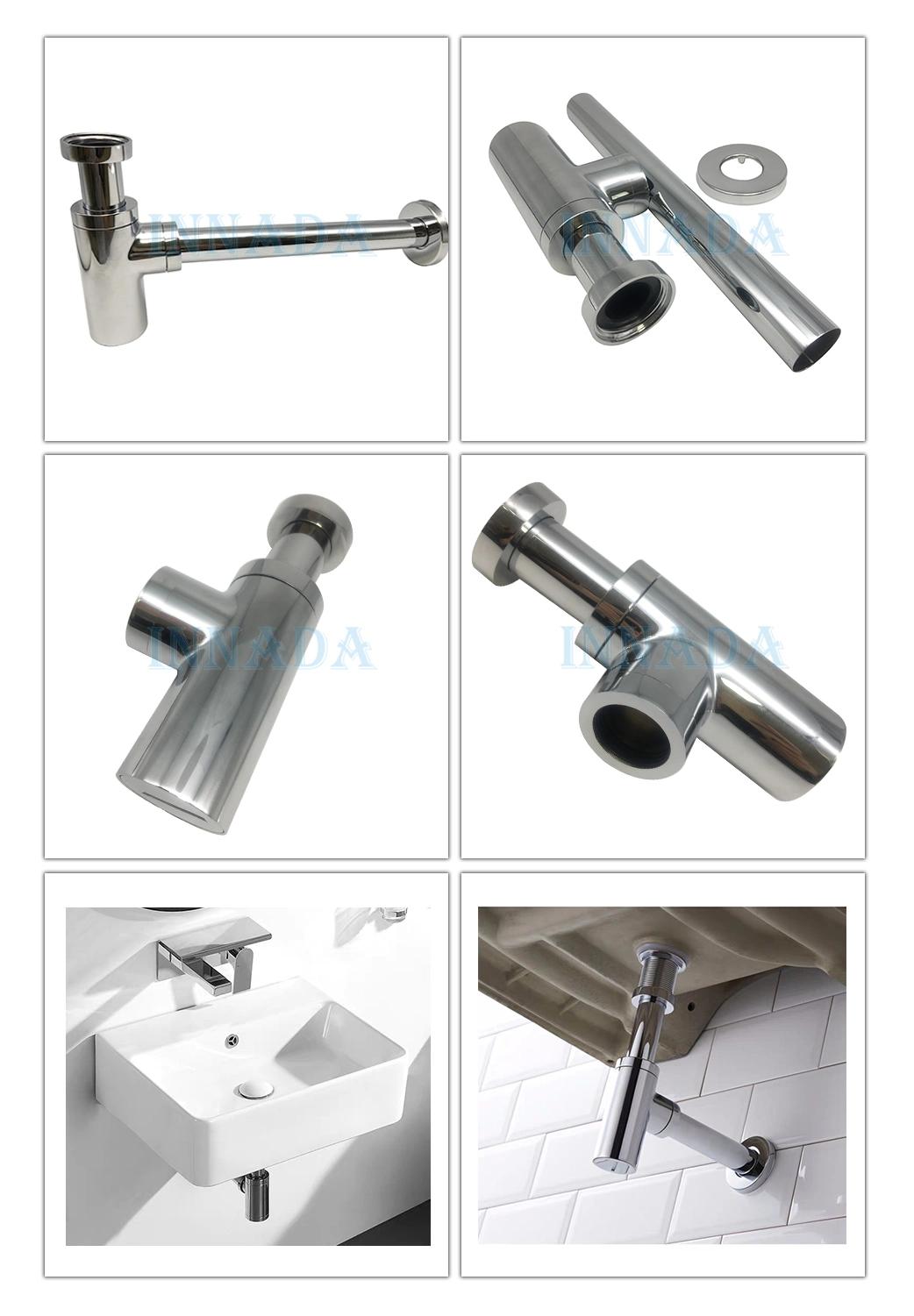 China Sanitaryware Direct Supplier Chrome Surface Treatment Sewer Trap Sink Pipe Drain Sifon Syfon Siphon