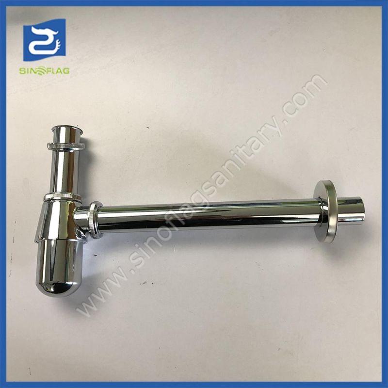 Brass Chrome Plated 1-1/4 Inlet Connection to Dn32 Waste Siphon