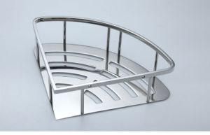2019 High Quality Industrial Stainless Steel Bathroom Corner Basket Storage Rack