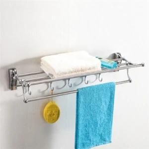 Fair Price Bathroom Accessory Stainless Steel Folding Towel Rack (821)