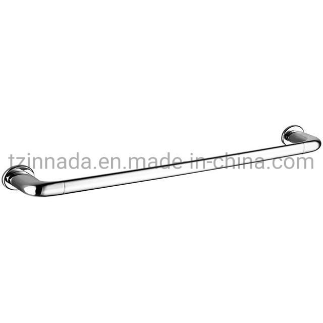 Customized Brass Chrome Plated Wall Mounted Bathroom Accessories Single Towel Bar (NC6582-C)