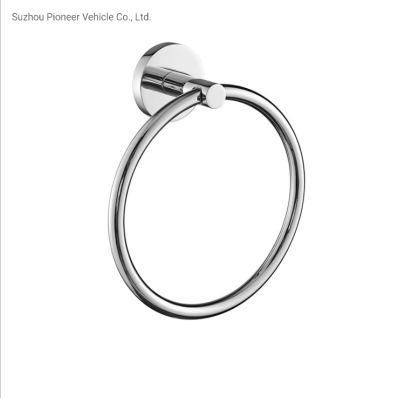 High Quality Wall Mounted Bathroom Zinc Chromed Bathroom Towel Ring