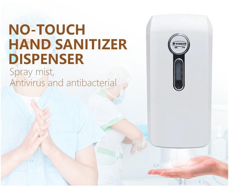 ABS Plastic Spray Soap Dispenser Touchless Alcohol Hand Sanitizer Dispenser