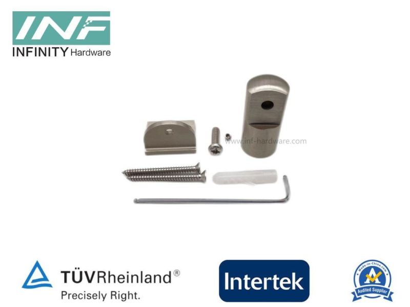 Brass Tube to Wall Mounted Shower Connector for Glass Fitting with Movable Function and Wall Mount Plate