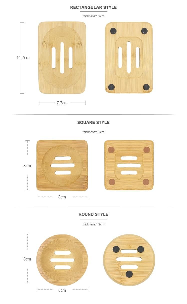 Wholesale Eco Friendly Biodegradable Natural Bathroom Accessories Bamboo Soap Dish