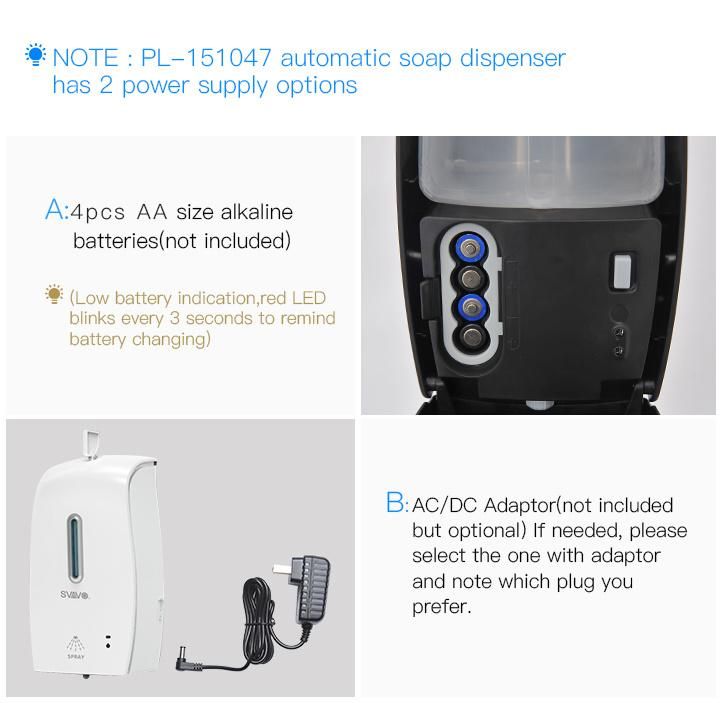 Automatic Alcohol Spraying Hand Sanitizer Dispenser with Tray