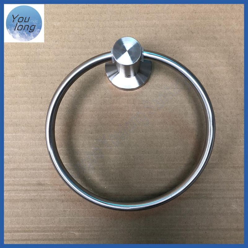 SUS304 Suction Towel Ring for Bathroom Round Towel Ring