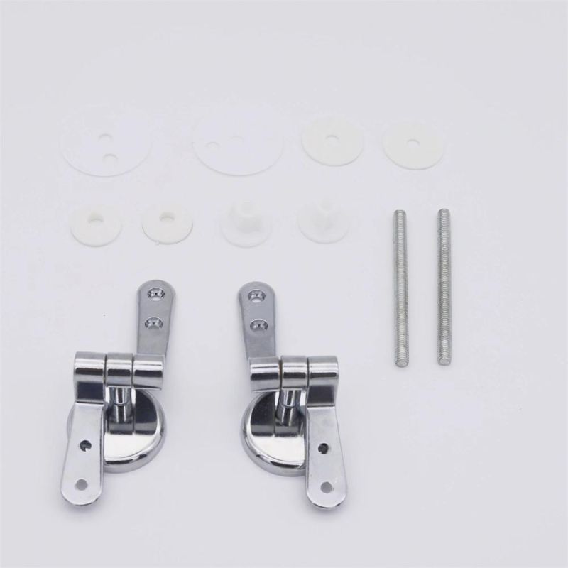 Toilet Seat Hinges Replacement Parts, Adjustable Toilet Seat Bolts Nuts Hinges Kits with Mounting Screws