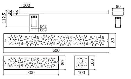 Anti Backflow Anti Odor Insert Square 304 Stainless Steel Bathroom Shower Drain in Bathroom Floor