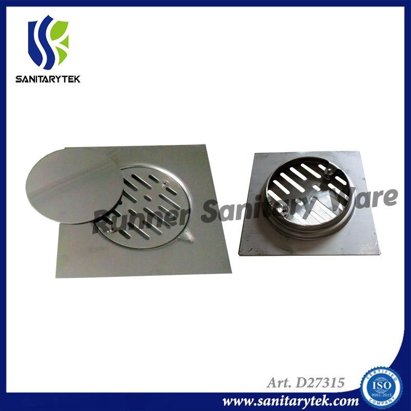 3PCS Stainless Steel SUS 304 Floor Drain with Screw (D27315)