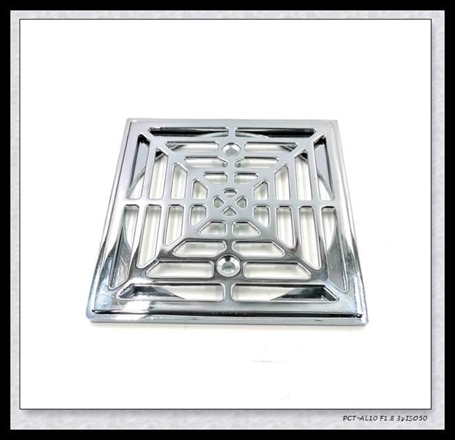 Zinc Alloy Polished Chrome Round Shower Drain