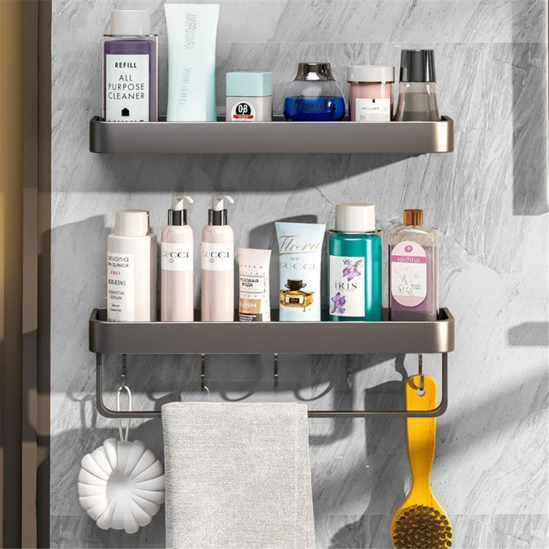 Shower Storage Rack Holder with Towel Hook Shelf