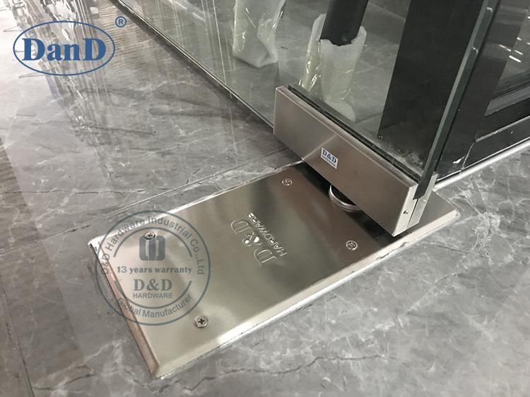 Satin Finish SS304 Cover Aluminium Glass Door Top Patch Fitting