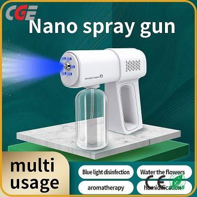 2022 Handheld Fogger Machine Wireless Rechargeable Electric Atomizer Smoke Disinfection Blue Ray Portable Nano Sprayer